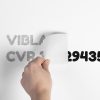 CVR nummer folie klistermærke